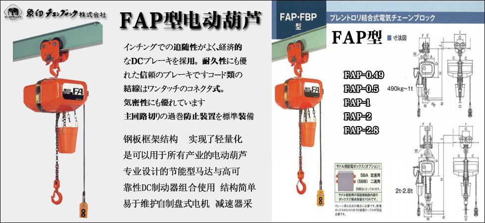 FAP型運(yùn)行式電動葫蘆